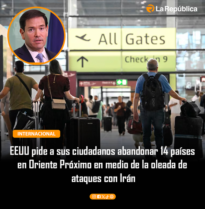EEUU pide a sus ciudadanos abandonar 14 países en Oriente Próximo en medio de la oleada de ataques con Irán - Cover Image